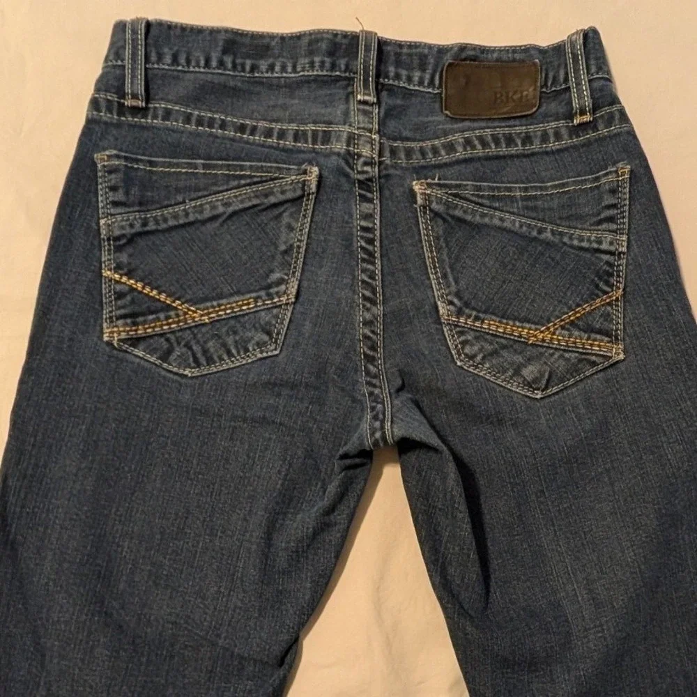 BKE Asher Mens Dark Wash Slim Straight Denim Jeans Size 30R BMC3300R KOOL